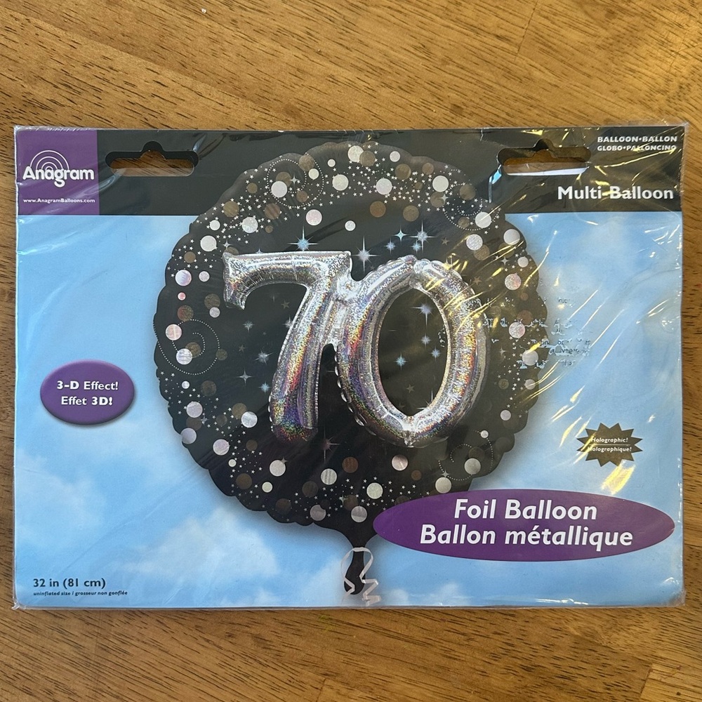 70th Birthday "Multi Balloon"